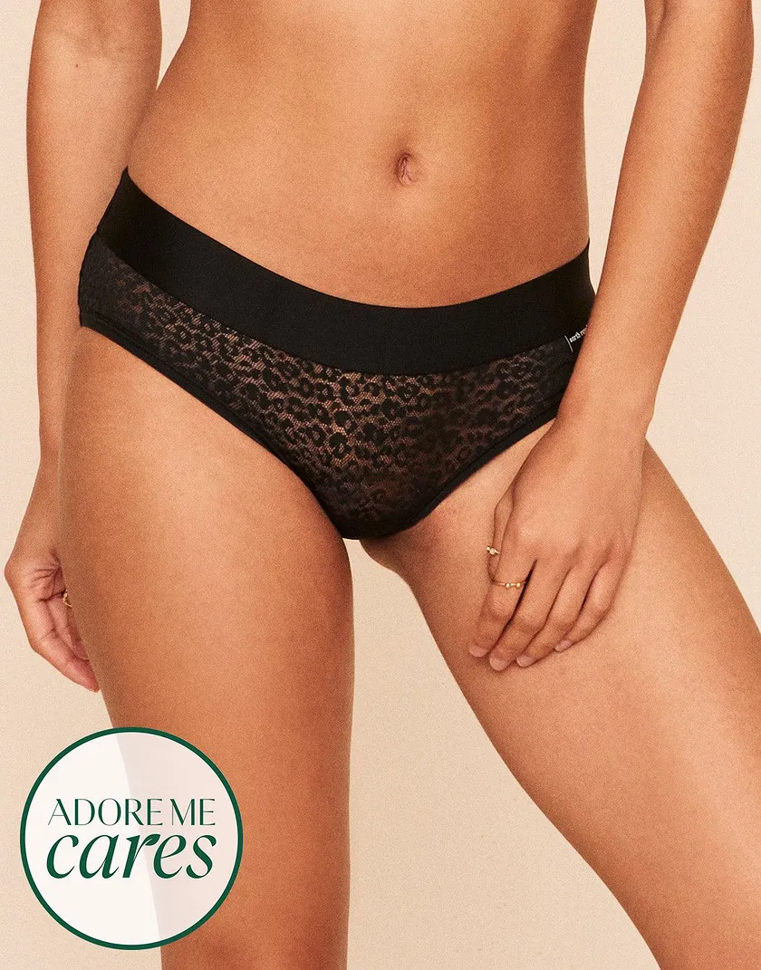 James Lace Hipster Black panty bundle Model 4