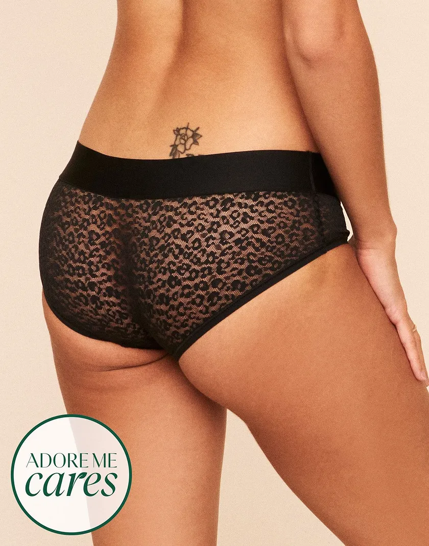 James Lace Hipster Black panty bundle Model 1