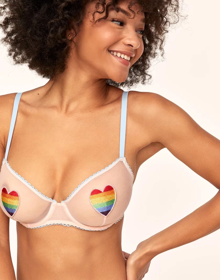 Alyshia Beige 2 Unlined bra bundle Model 1
