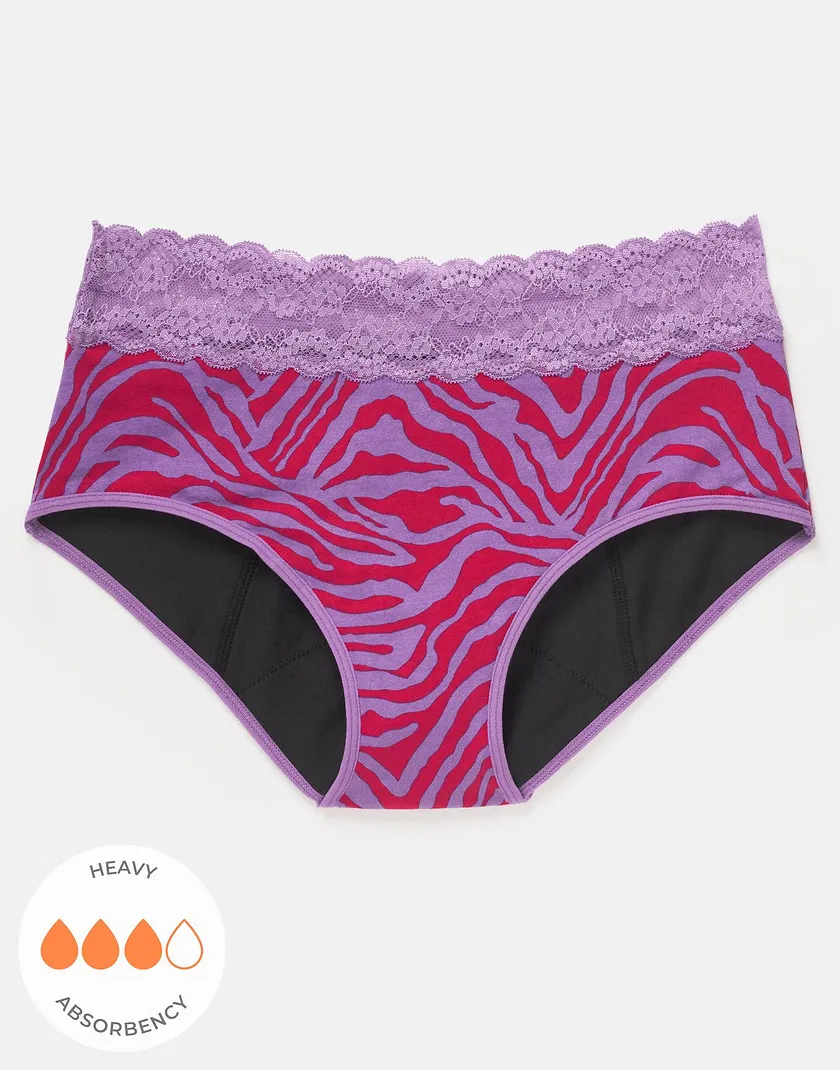 Ella Midi Brief Animal Red panty bundle Still 3
