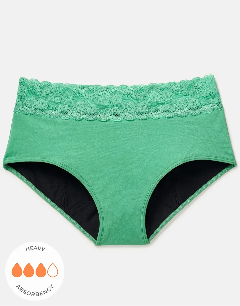 Ella Midi Brief Medium Green panty bundle Still 3