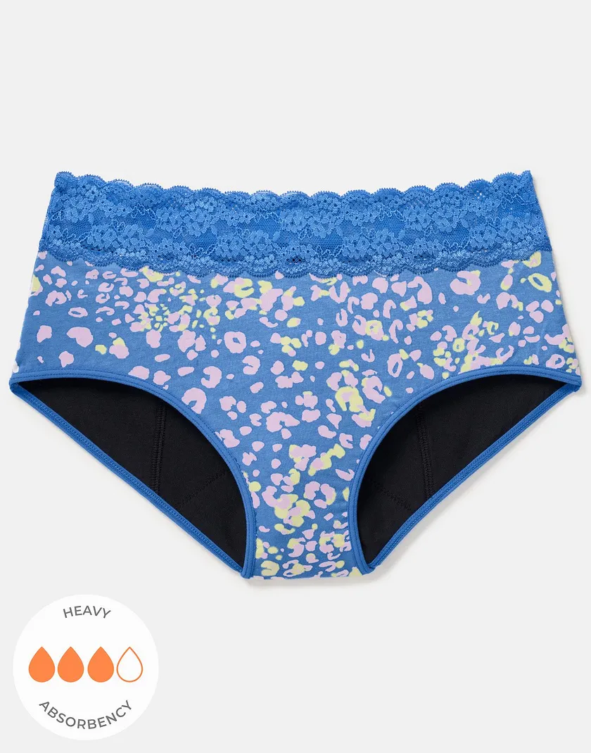 Ella Midi Brief Animal Blue panty bundle Still 3