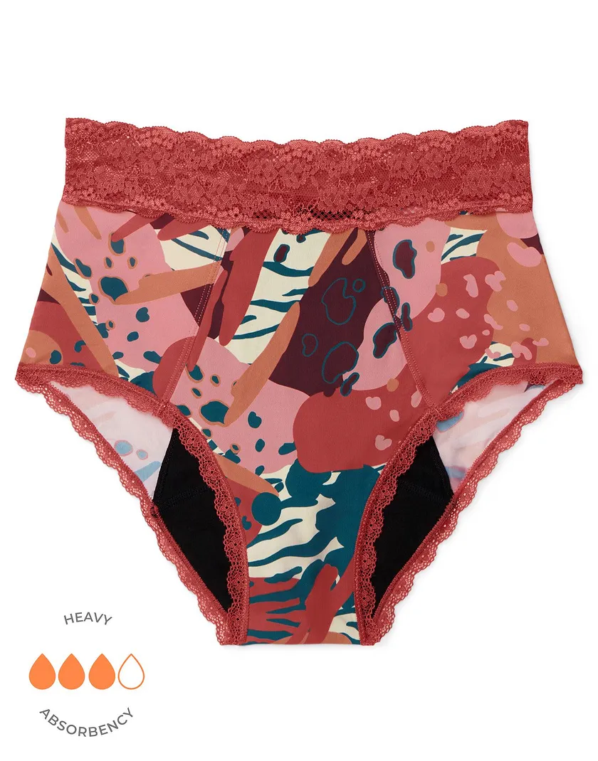 Amelia High Waisted Animal Brown panty bundle Still 3