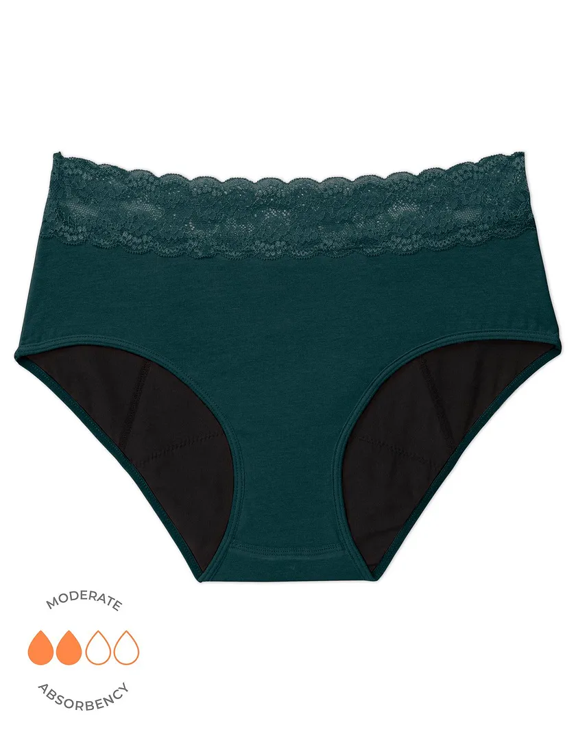 Ella Midi Brief Dark Green panty bundle Still 3