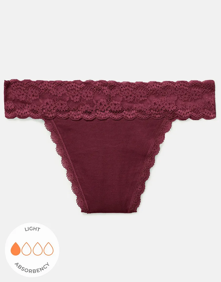 Lily Thong Dark Red panty bundle Still 3