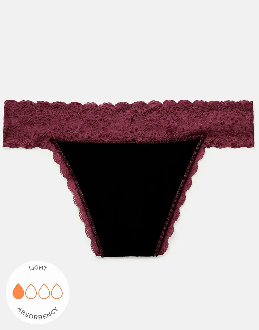 Lily Thong Dark Red panty bundle Still 7