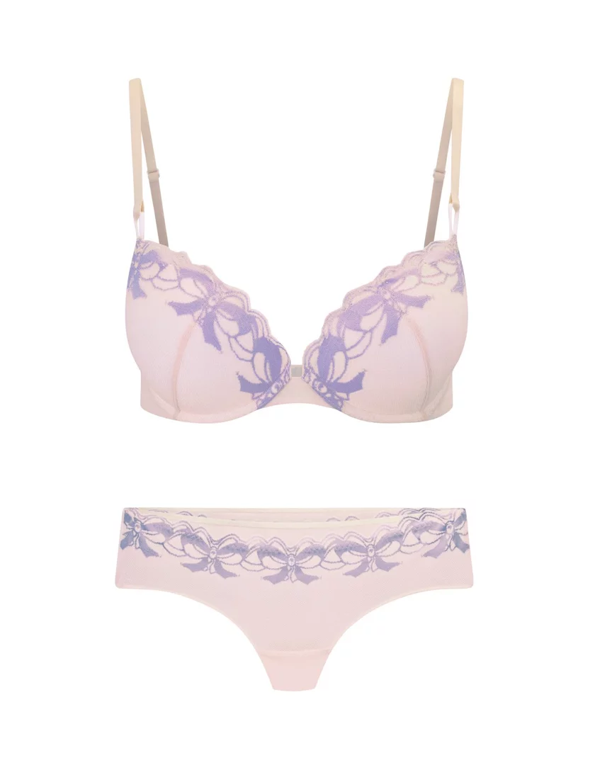 Audrina Light Pink 2 Push Up bra bundle Still 1