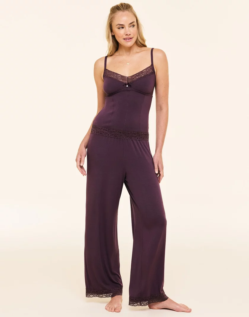 Suzanna Dark Purple sleepwear bundle Model 1